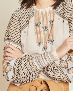 Veronica Beard Isabella Embroidered Top Clothing