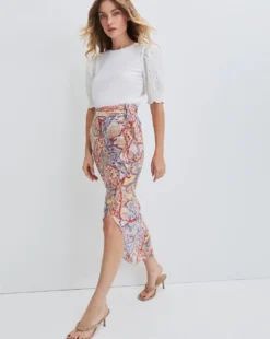 Veronica Beard Kaydence Paisley Skirt