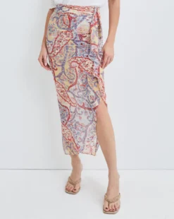 Veronica Beard Kaydence Paisley Skirt