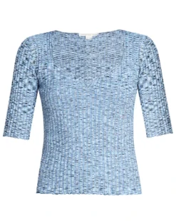 Veronica Beard Lipa Space-Dyed Pullover