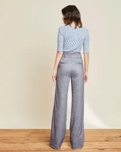 Veronica Beard Lipa Space-Dyed Pullover