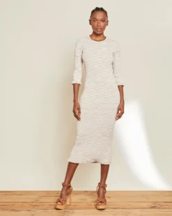 Veronica Beard Clothing Richie Space-Dyed Knit Dress