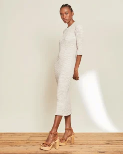 Veronica Beard Clothing Richie Space-Dyed Knit Dress