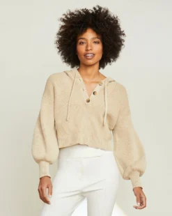 Veronica Beard Ursina Knit Hoodie Clothing