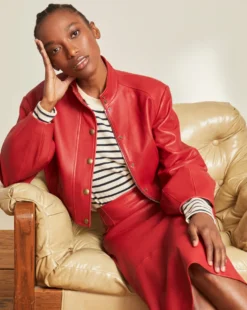 Veronica Beard Nimah Leather Jacket