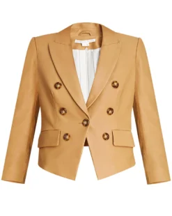 Veronica Beard Clothing Cooke Leather Dickey Jacket