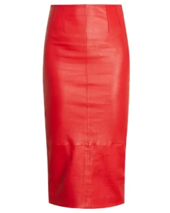 Veronica Beard Kaliyah Leather Skirt 4 Veronica Beard Kaliyah Leather Skirt