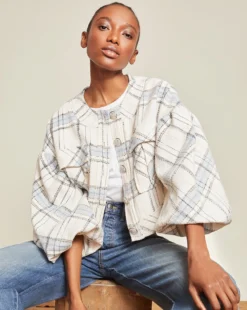Veronica Beard Nikolai Oversized Plaid Jacket Clothing