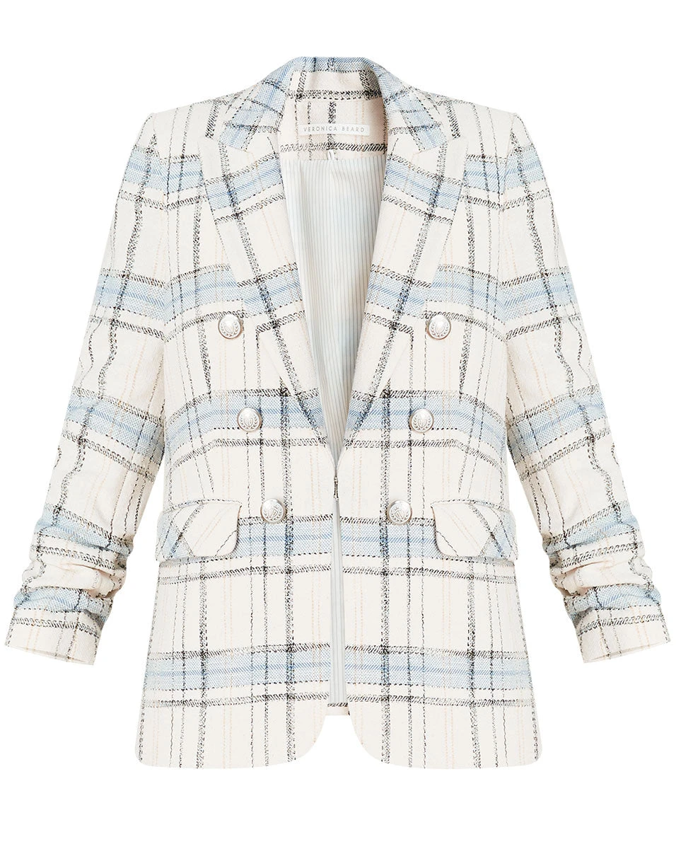 Veronica Beard Clothing Beacon Oversized Plaid Dickey Jacket Veronica Beard Clothing Beacon Oversized Plaid Dickey Jacket
