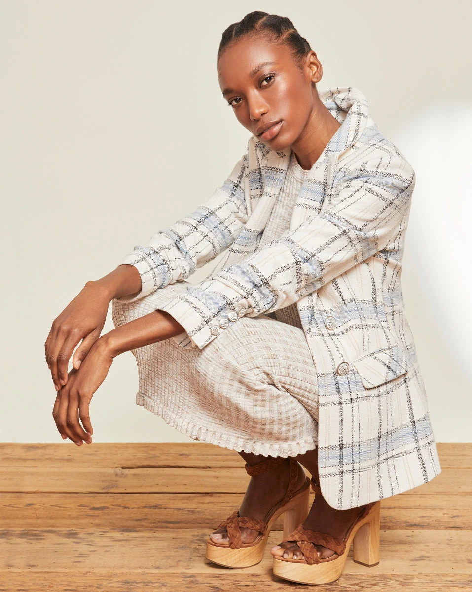 Veronica Beard Clothing Beacon Oversized Plaid Dickey Jacket Veronica Beard Clothing Beacon Oversized Plaid Dickey Jacket