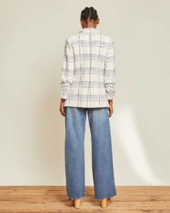 Veronica Beard Clothing Beacon Oversized Plaid Dickey Jacket