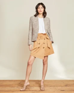 Veronica Beard Orchid Houndstooth-Plaid Dickey Jacket Clothing