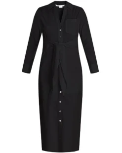 Veronica Beard Clothing Janelle Tie-Waist Shirtdress