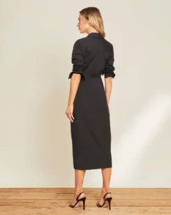 Veronica Beard Clothing Janelle Tie-Waist Shirtdress