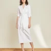 Veronica Beard Clothing Janelle Tie-Waist Shirtdress 1 Veronica Beard Clothing Janelle Tie-Waist Shirtdress