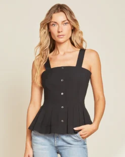 Veronica Beard Laura Pleated Top Clothing