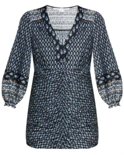 Veronica Beard Zaria Stamped-Floral Dress Clothing