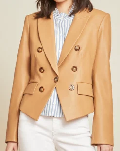 Veronica Beard Idara Striped Seersucker Dickey Clothing