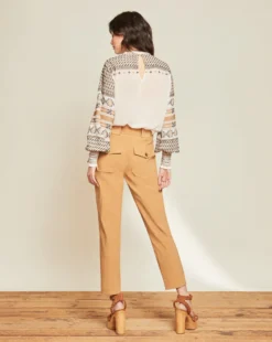 Veronica Beard Mahary Tie-Waist Pant Clothing