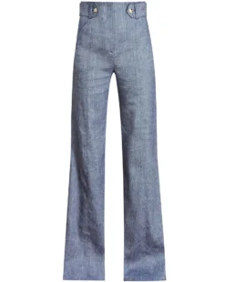 Veronica Beard Sunny Linen Pant Clothing