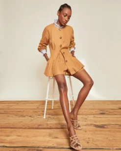 Veronica Beard Clothing Alicia Linen Short