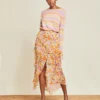 Veronica Beard Eleonora Garden-Floral Skirt Best Sellers