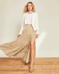 Veronica Beard Clothing Serence Floral Skirt