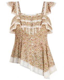 Veronica Beard Clothing Danna Floral Top