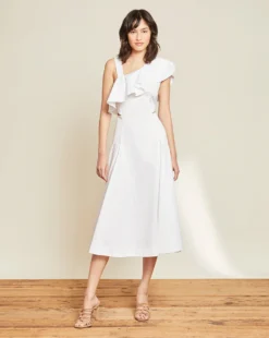 Veronica Beard Beilla One-Shoulder Dress Clothing