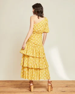 Veronica Beard Virginia One-Shoulder Dress