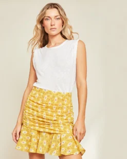 Veronica Beard Clothing Taras Botanical Ikat Skirt