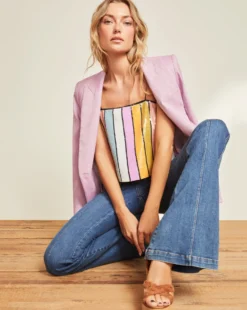 Veronica Beard Clothing Harmoni Sequin Top