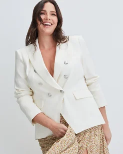 Veronica Beard Miller Linen Dickey Jacket Clothing