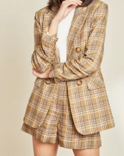 Veronica Beard Beacon Plaid Dickey Jacket Clothing
