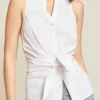 Veronica Beard Vallie Tie-Front Shirt 1 Veronica Beard Vallie Tie-Front Shirt