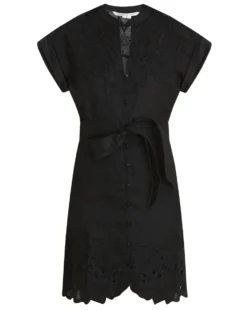 Veronica Beard Clothing Archie Floral Appliqué Dress