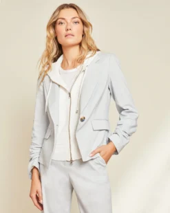 Veronica Beard Aaliyah Stretch-Linen Dickey Jacket