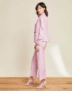 Veronica Beard Aaliyah Stretch-Linen Dickey Jacket