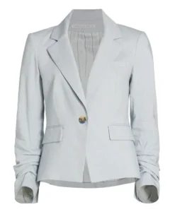 Veronica Beard Aaliyah Stretch-Linen Dickey Jacket