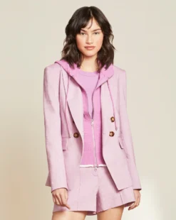 Veronica Beard Lonny Stretch-Linen Dickey Jacket Clothing 9 Veronica Beard Lonny Stretch-Linen Dickey Jacket Clothing