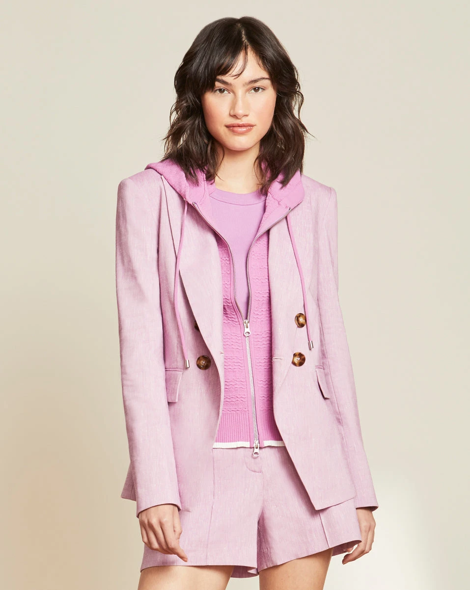 Veronica Beard Lonny Stretch-Linen Dickey Jacket Clothing Veronica Beard Lonny Stretch-Linen Dickey Jacket Clothing