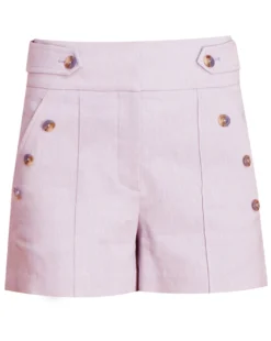 Veronica Beard Pine Stretch-Linen Short Best Sellers