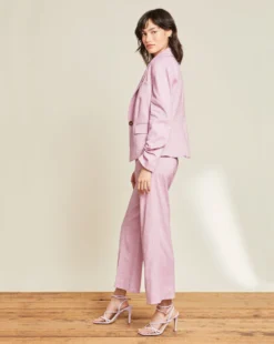 Veronica Beard Jeanne Stretch-Linen Pant Clothing