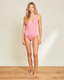 Veronica Beard Salis Crinkle One-Piece Swimsuit Clothing 4 Veronica Beard Salis Crinkle One-Piece Swimsuit Clothing
