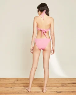 Veronica Beard Catarina Crinkle Bikini Top