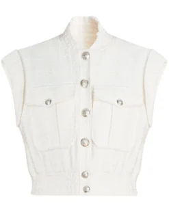 Veronica Beard Anastasia Tweed Vest Clothing