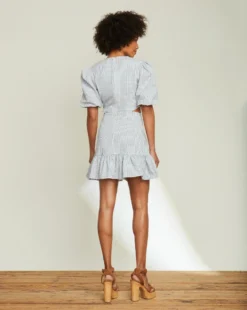 Veronica Beard New Arrivals Iker Puffed-Sleeve Dress