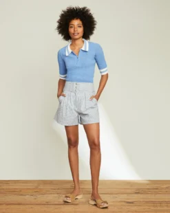 Veronica Beard Alicia Seersucker Short