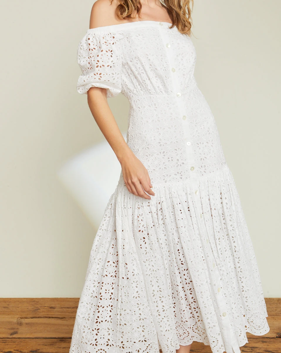 Veronica Beard New Arrivals Cali Eyelet Dress Veronica Beard New Arrivals Cali Eyelet Dress