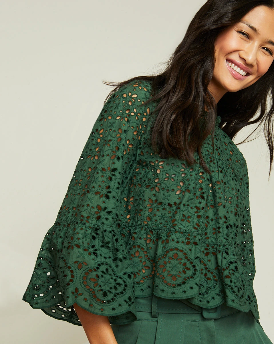 Veronica Beard Emmalyn Eyelet Top New Arrivals Veronica Beard Emmalyn Eyelet Top New Arrivals
